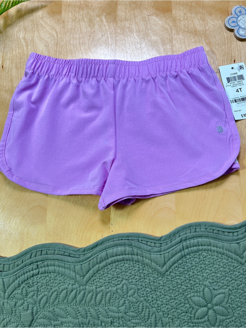 Ideology Girls' Lavender Athletic Shorts